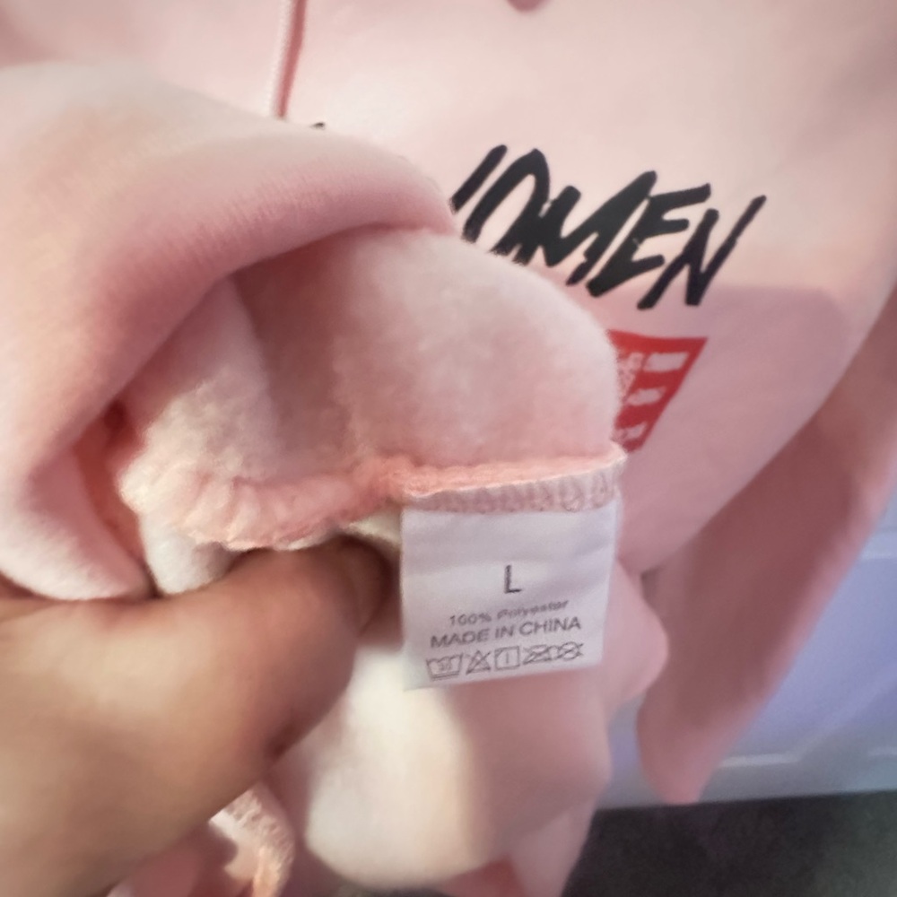 Pink Graphic Hoodie - Real Women Hustle Hard - Picture 2 of 2